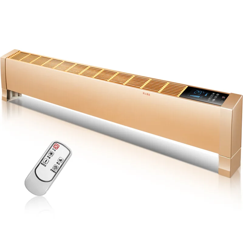 Warm Air Blower Footer Heater European Fast Thermoelectric Convection Wall Hanging Electric Mobile Intelligent Mechanical Remote