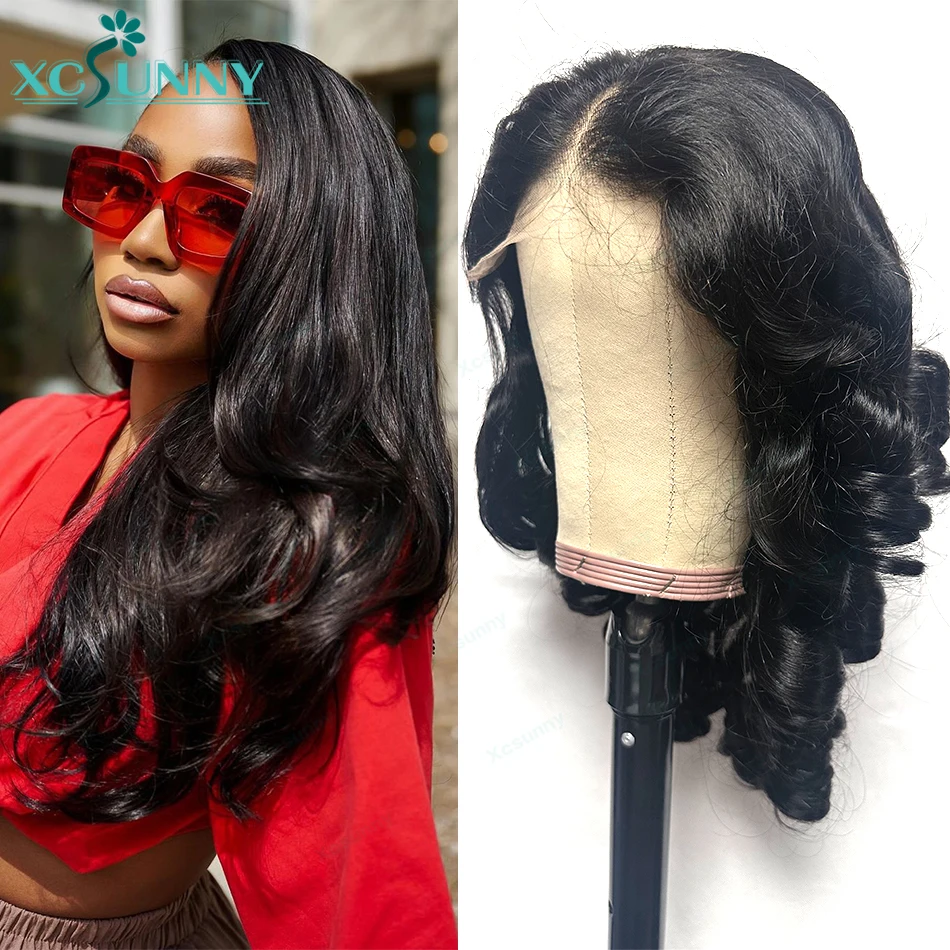 

5x5 Lace Closure Wig Human Hair Transparent Lace Front Wig Loose Wave 180 200 Density For Black Women