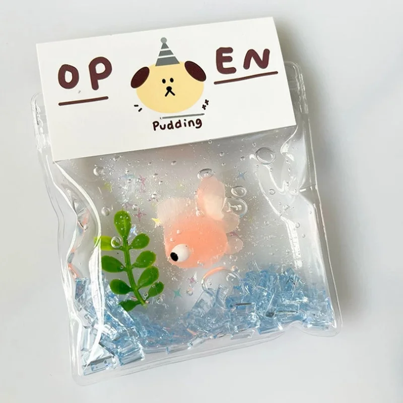 Ultra Soft Squeeze Toy Little Goldfish Stress Relief Bubble Blowing Sensation Slow Rebound Fun Playtime For Kids And Adults