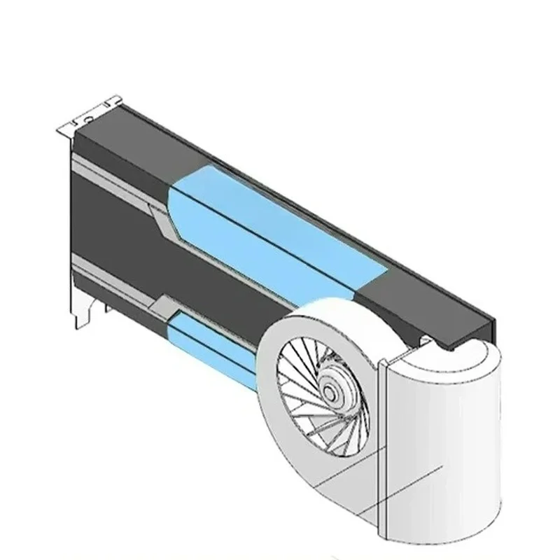 N+ GPU Cooling Heatsink Fan for NVIDIA for Tesla A100, H100, L20, L40, 170HX, A800, H800, A10G, Pro 6000D