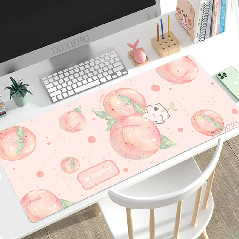 Mouse Pad Gamer Kawaii Cute Fruit XL Custom Large HD Home Mousepad XXL Mechanical Keyboard Pad Non-Slip Carpet Soft Mouse Mats