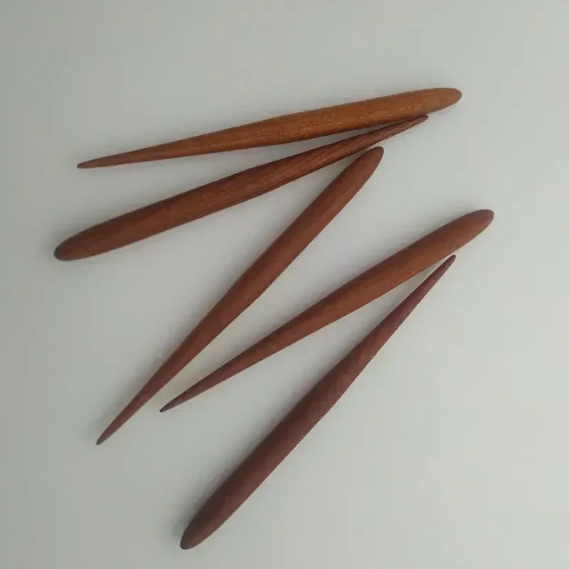 1Pcs Smoothing Mahogany Clay Sculpting Tool Soft Polymer Molding DIY Pottery Ceramic Carving Tools Accessories