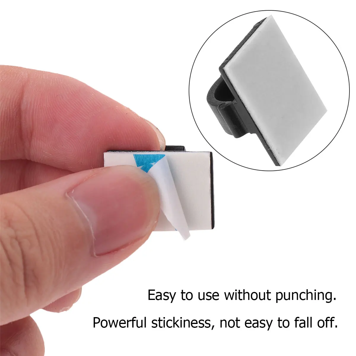 

100pcs Durable Wire Fixing Tool Simple Design Space Saving Cable Manager For Office Home Factory Indoor Outdoor Use