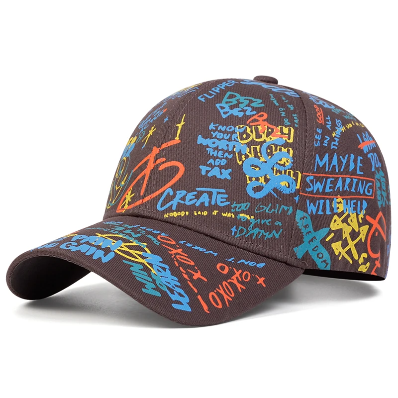 Fashion Hip Hop Baseball Cap Unisex Women Men Hat Adjustable Colorful Printing Graffiti golf Caps outdoor sun hats gorras