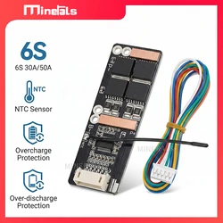 6s 24v 30a bms Li-ion common port 18650 Li-Ion Lithium Battery Protect Board Solar Lighting Bms Pcb  For Ebike Scoot