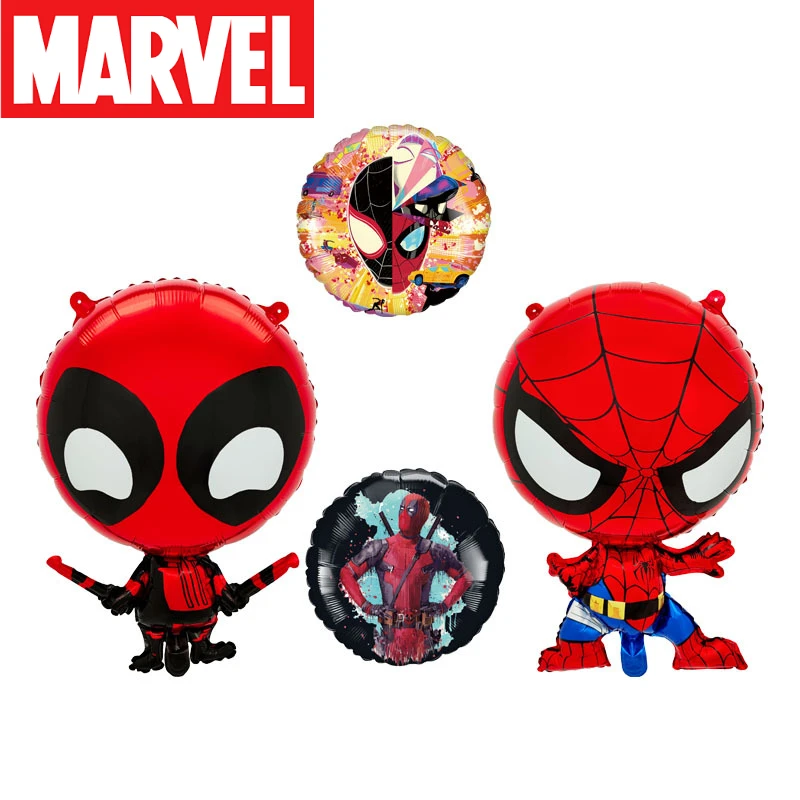 

Super Heroes Irregular Shape Aluminum Film Balloon Anime Figure Birthday Decoration Deadpools Spiders-man Kid Toy Party Supplies