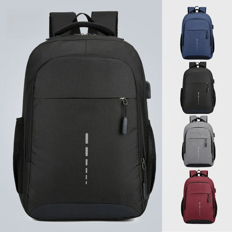 

Men's backpack LOGO large capacity simple fashion travel backpack female student school bag computer bag