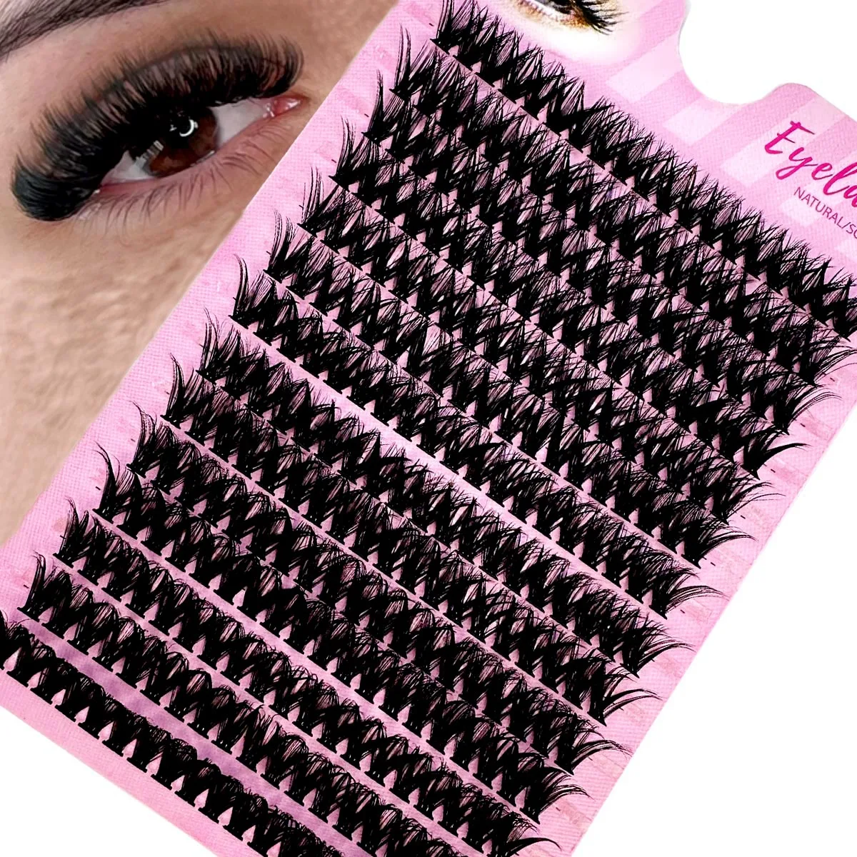 NEW 14 Rows 50D MIX 10-17mm Eyelashes Extension Natural Thick Mink Faux Eyelash 3D Russia Individual Makeup Lash Cluster Lashes