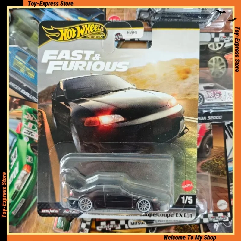 

Hot Wheels 2025 Premium Fast & Furious Hotwheels 2025 1/64 Car Model 1993 Honda Civic Coupe Ex Ej1 Collectible Boy Kids Toys