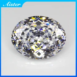New White Oval 100 Faceted Cut Cubic Zirconia Lab Zircon CZ 4K Cutting 5A+ Quality for Jewelry Making