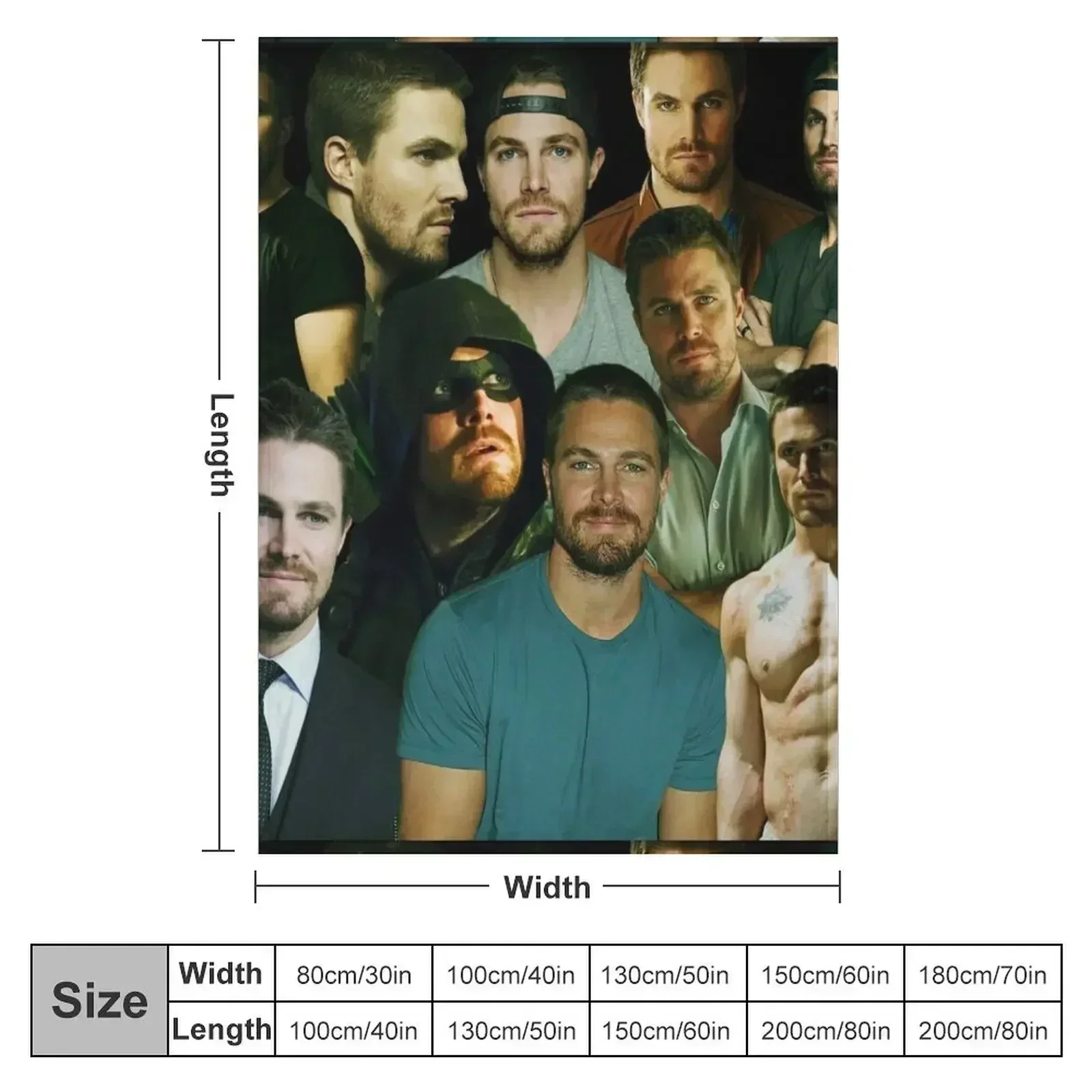 Stephen Amell Arrow collage tribute design 2022 Throw Blanket Decorative Sofa Luxury For Baby Soft Beds Blankets