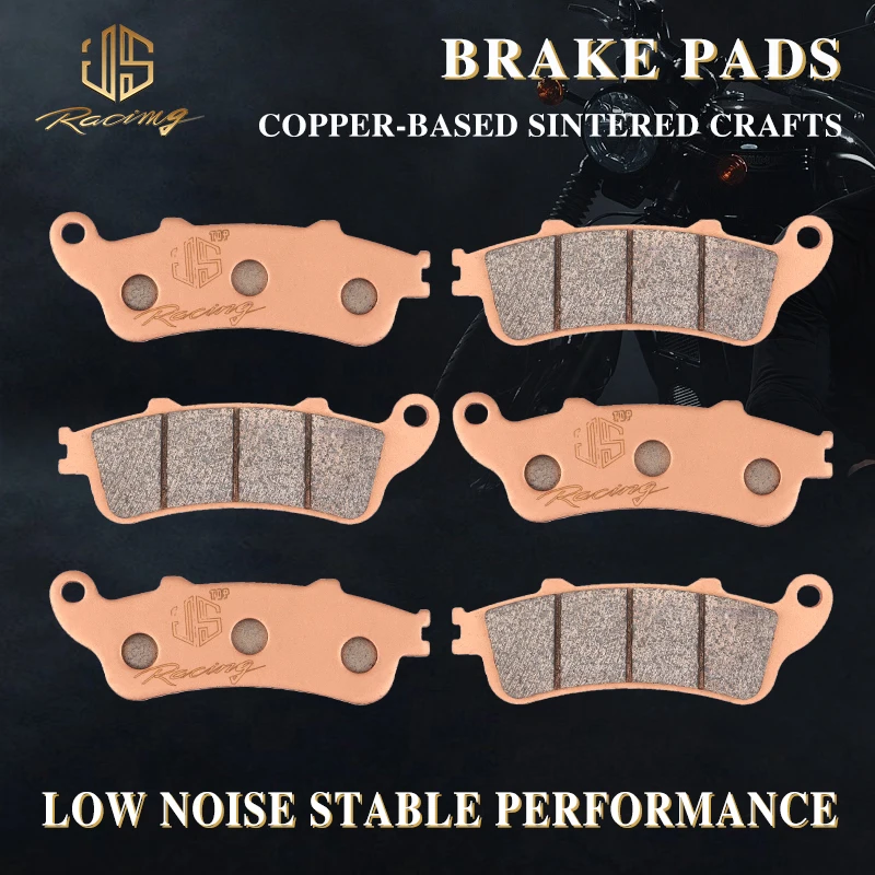 

JSRAOIMG Sintered Front Rear Brake Pads For HONDA VFR800 Interceptor CBR1100XX Blackbird ST1100 ST1300 CTX1300 VTX1800 FJS400