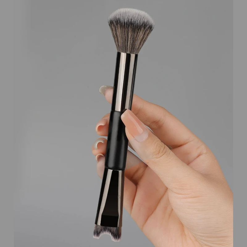 1 кисть для контура носа 2 в 1 U-образная кисть, кисть для пуширования, набор кистей с наклоном под углом для контурирования носа, инструменты для макияжа