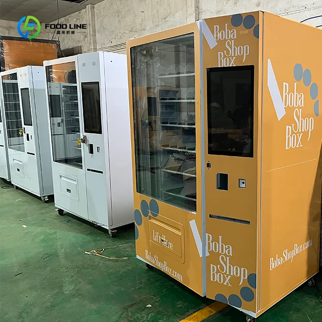 مجموعة آلات البيع الكبيرة/الطعام/المشروبات/آلة بيع المصاعد مع وحدة تبريد ونظام دفع مختلف