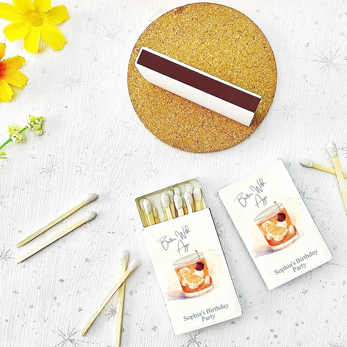 

Индивидуальные коробки для коктейлей, идеально подходящие для подарков на день рождения, дизайн в стиле старинных стаканов.