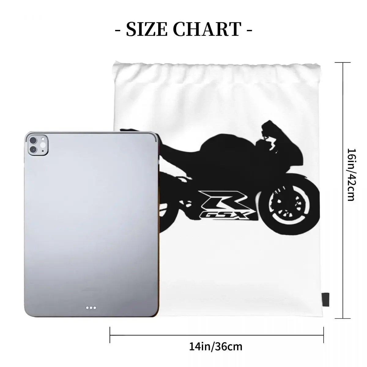 Gsxr Silhouette Rucksäcke Mode tragbare Kordel zug Taschen Kordel zug Bündel Tasche Sporttasche Bücher tasche für Mann Frau Schule