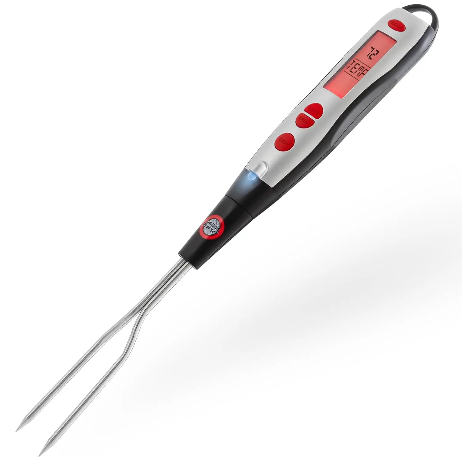 Fast Digital Meat Thermometer Fork for Grilling BBQ - Instant Read with Alarm, Accurate for Steak Chicken Hot Food