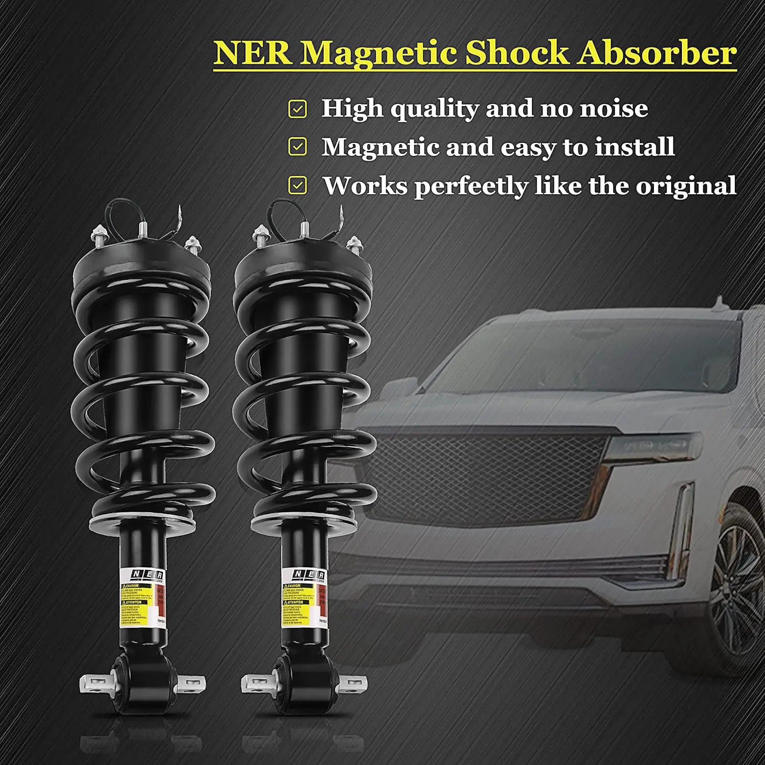 84977478 Pair Front Shock Absorber Struts Assembly For 2015-2020 Cadillac Escalade ChevyTahoe Suburban Silverado GMC Sierra 1500