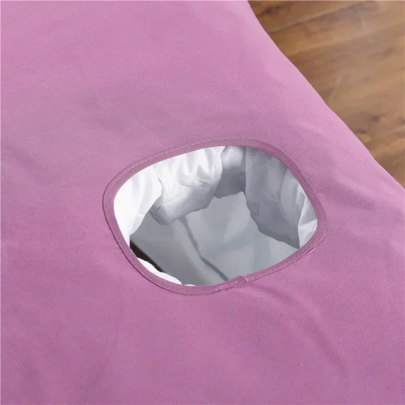 Filmed Waterproof Oilproof Beauty Salon Bedding Sheets, SPA Massage Bedspread, Salon Table Cover with or No Hole