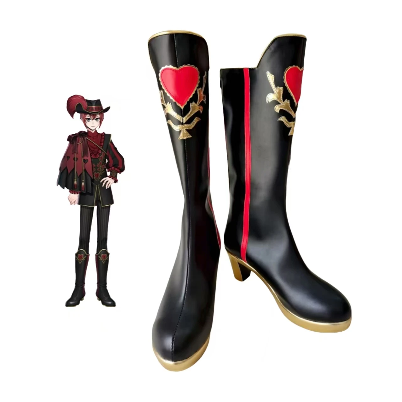 Riddle twisted wonderland Cosplay Shoes Boots Game Anime Party Halloween