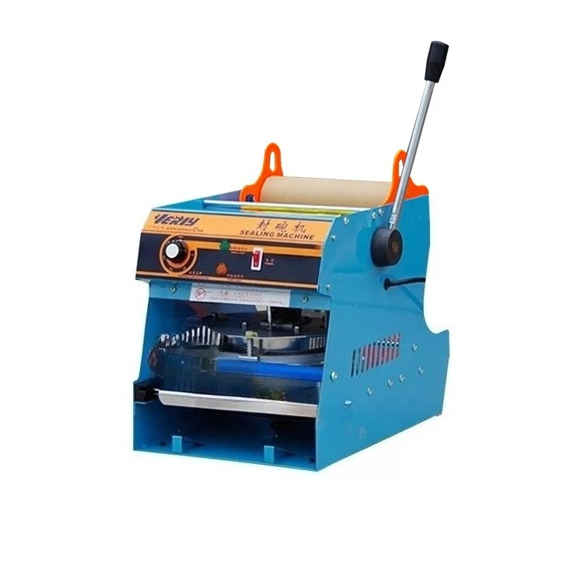 New Design Fast Food Meat Fruit Can Packing Machine Round Bowl Sealing Tray Sealer for Bowls Trays Boxes Case Packaging Type