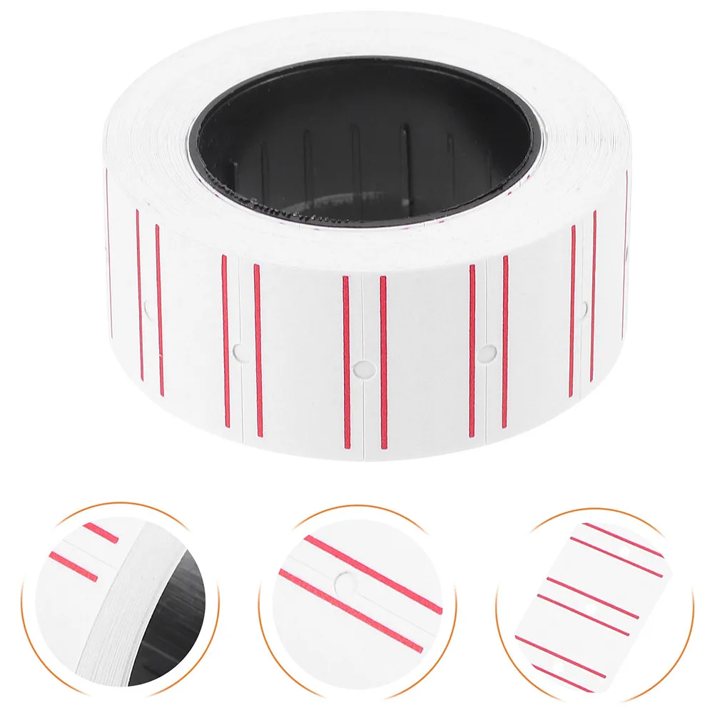 

10 Rolls Compact Lightweight Price Tag Sticker Paper Excellent Adhesion Tear Off Convenience Clear Print for Stores Garage Sales