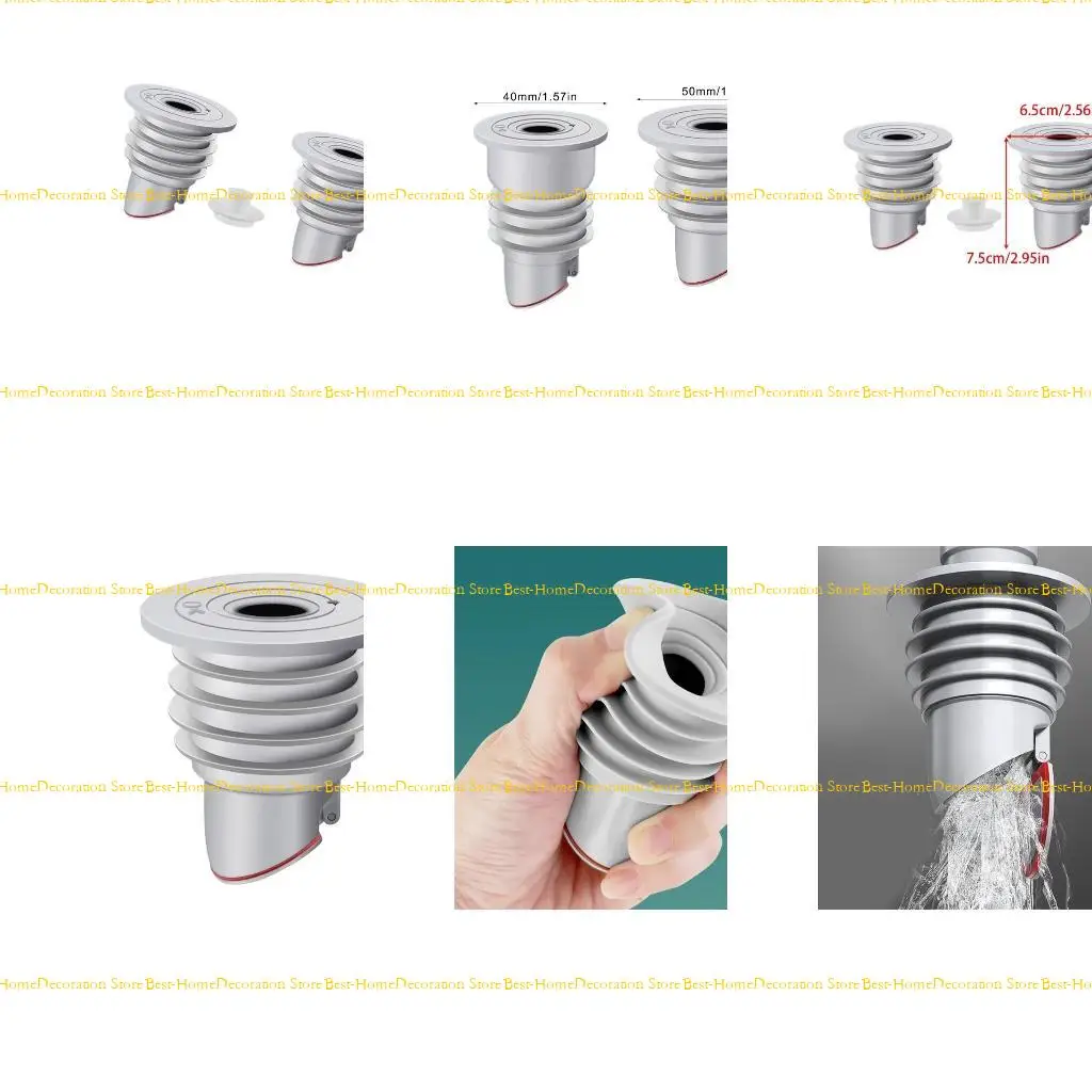 

12pd 2pcs канализационные трубы кольца Cover Silicone ABS Parlection Machine Cheping Scure, установленные для предотвращения и