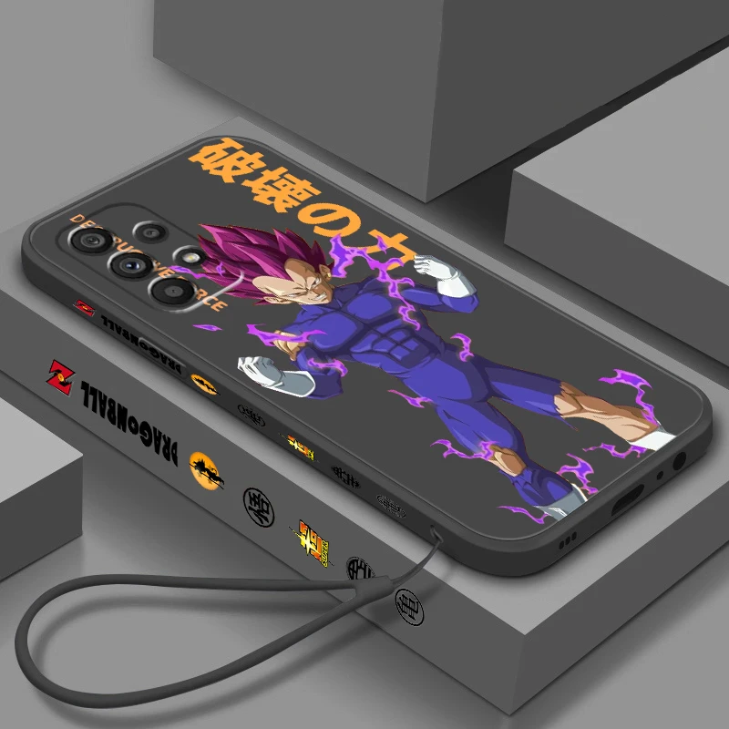 

D-Dragon Ball Frieza Trunks Liquid Left Rope For Samsung A53 A52 A55 A32 A51 A71 A21S A13 A73 A55 A72 A23 A35 A05 5G Cover