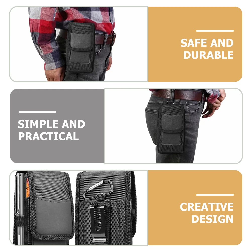 

Mobile Phone Pocket Cell Belt Pouch Waist Bag Fitness Causal Oxford Cloth Travel