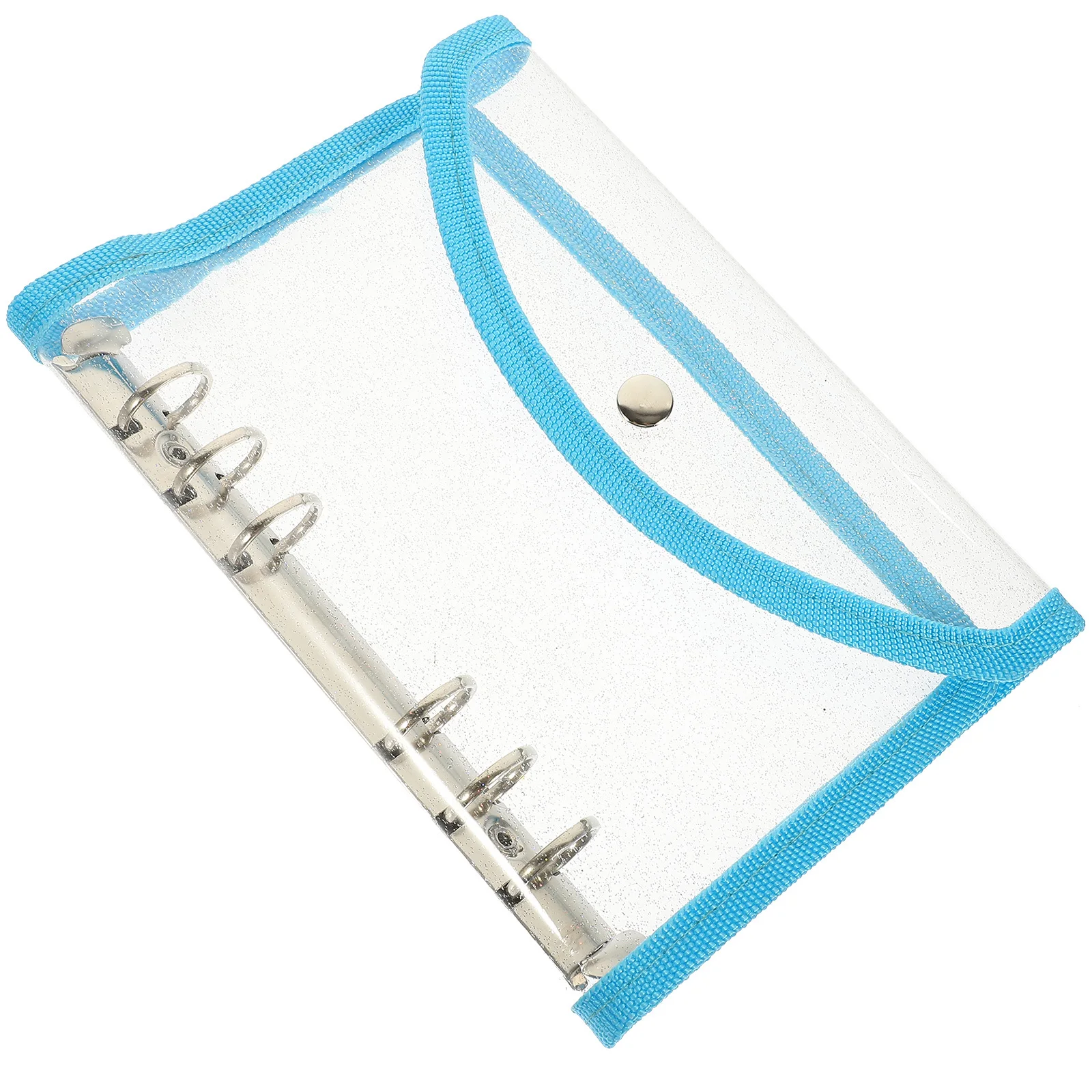 Pvc Loose-Leaf Binder Cover Clear Notebook Shell For A6 Notepad Journal Reusable School Office Supply Binder Notebook