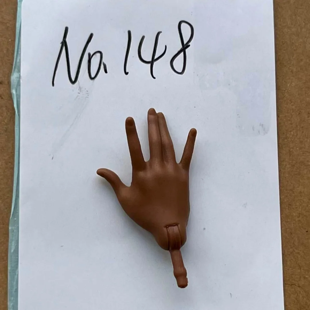 DIY-Puppen-Ersatzteile im Maßstab 1:6, mehrfarbig, braun, weiß, beige, schwarz, Handfarboptionen für die individuelle Gestaltung von Puppen