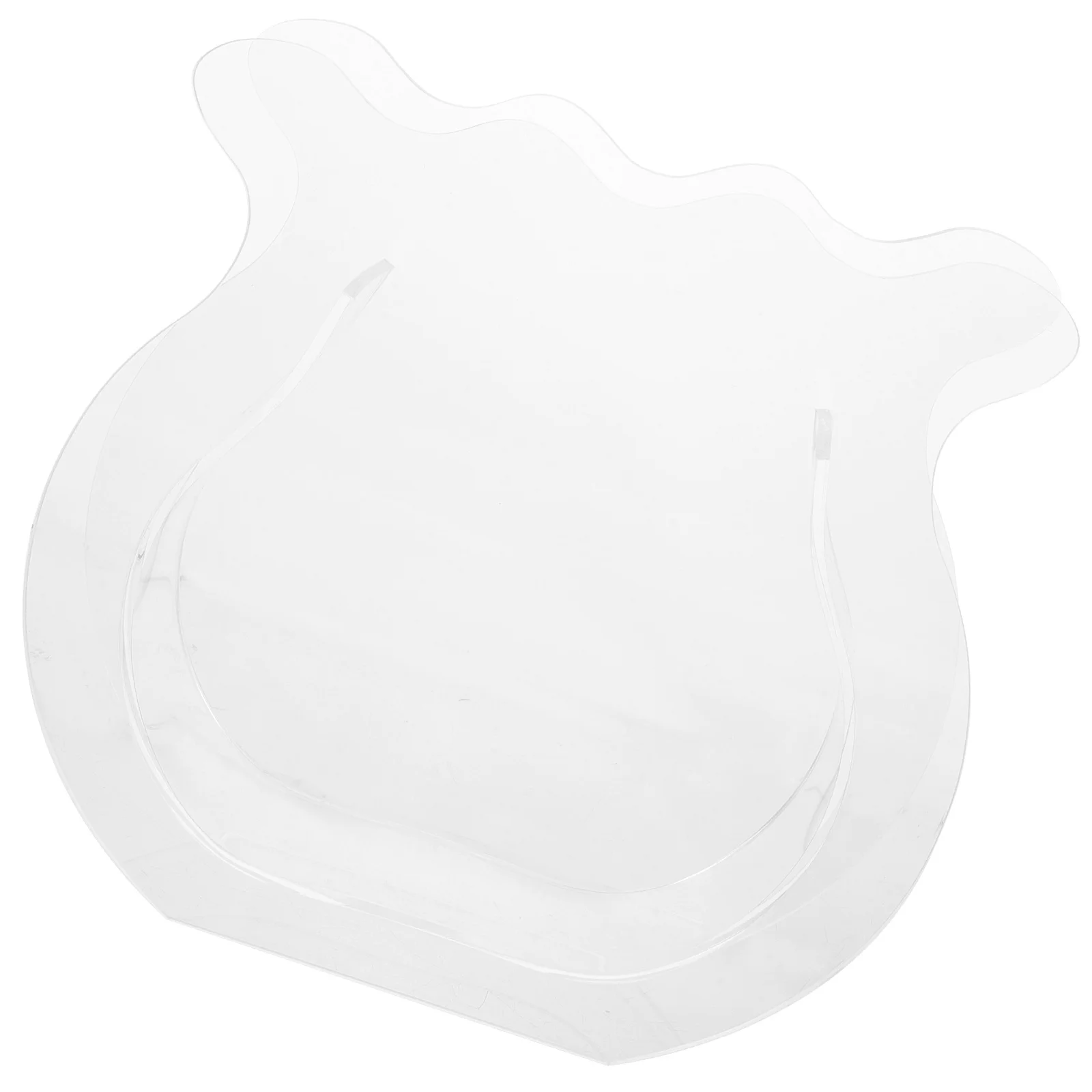 

Transparent Fish Tank Vase Decor Desk Plastic Flower Unique Accessory Acrylic Household Absorption Holder Delicate