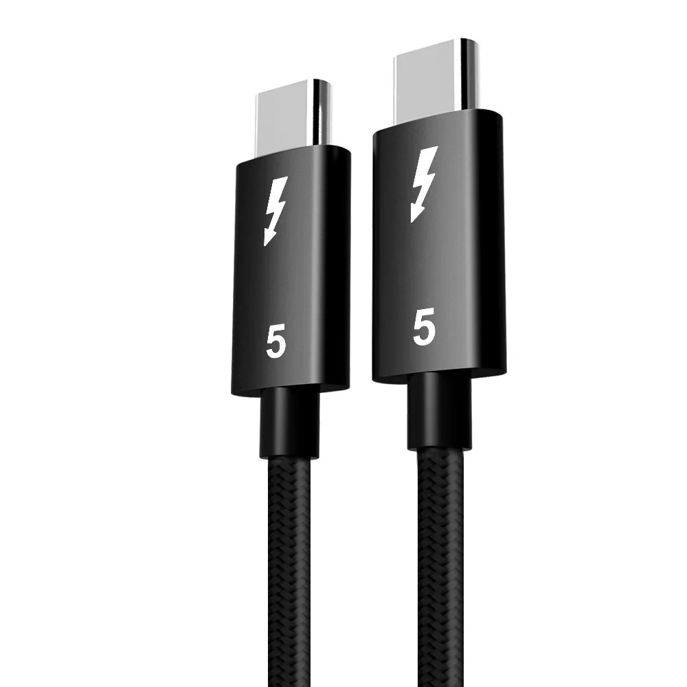 Thunderbolt 5 Cable 80Gbps Full‑Function Type‑C Cable PD 240W Fast Charging 16K Video Display Compatible with Thunderbolt 4 U