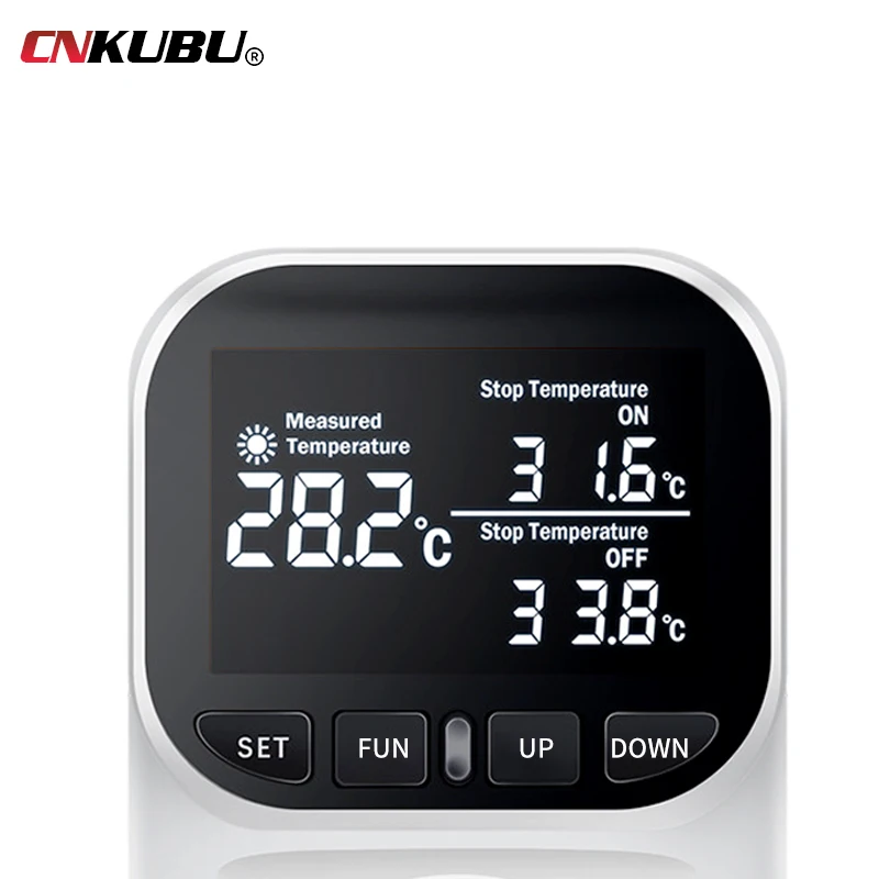 High-precision digital display smart thermostat fish tank touch screen Home thermostat socket temperature regulation