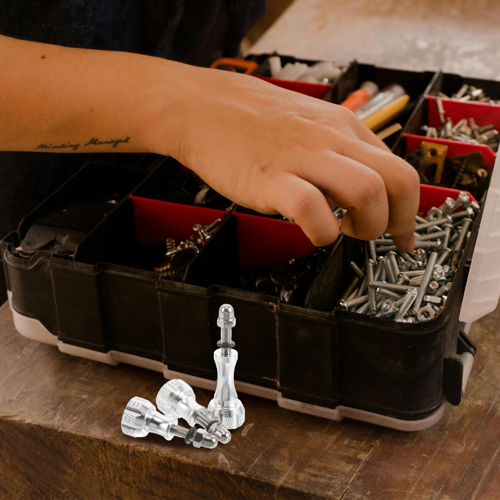 

3pcs Metal Camera Mount Screws Thumbscrew Set Cameras Quick Easy Installation Versatile Lengths Replacement Bike