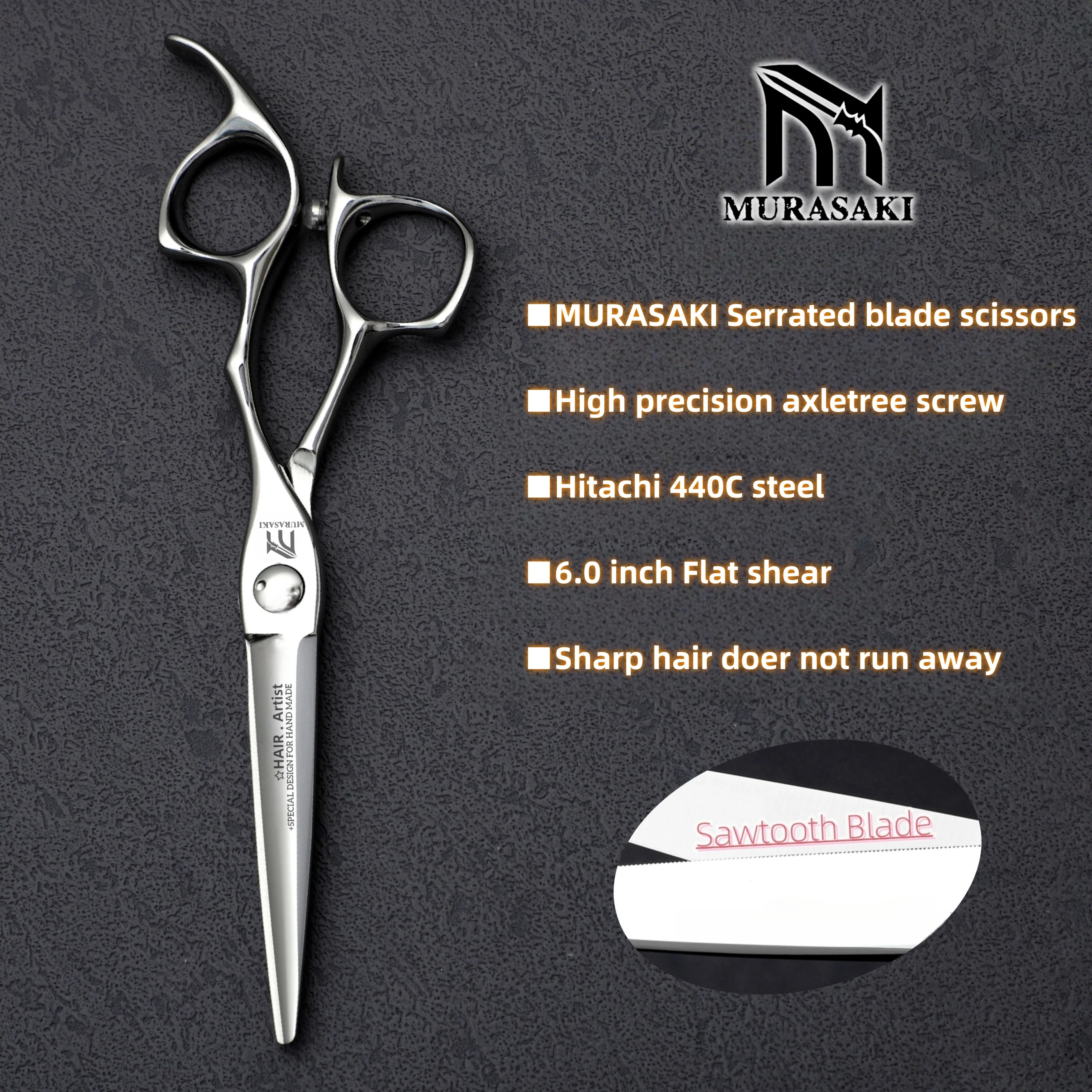 6,0-дюймовые зубчатые ножницы, профессиональные парикмахерские ножницы, японская сталь 440C, инструменты для стрижки волос, высококачественные аксессуары для парикмахерских