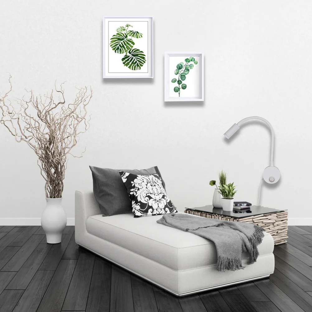 

3W LED Bedside Lamp Flexible Gooseneck Reading Light Vintage Industrial Wall Lamp Cylinder Sheath Bedroom Living Room