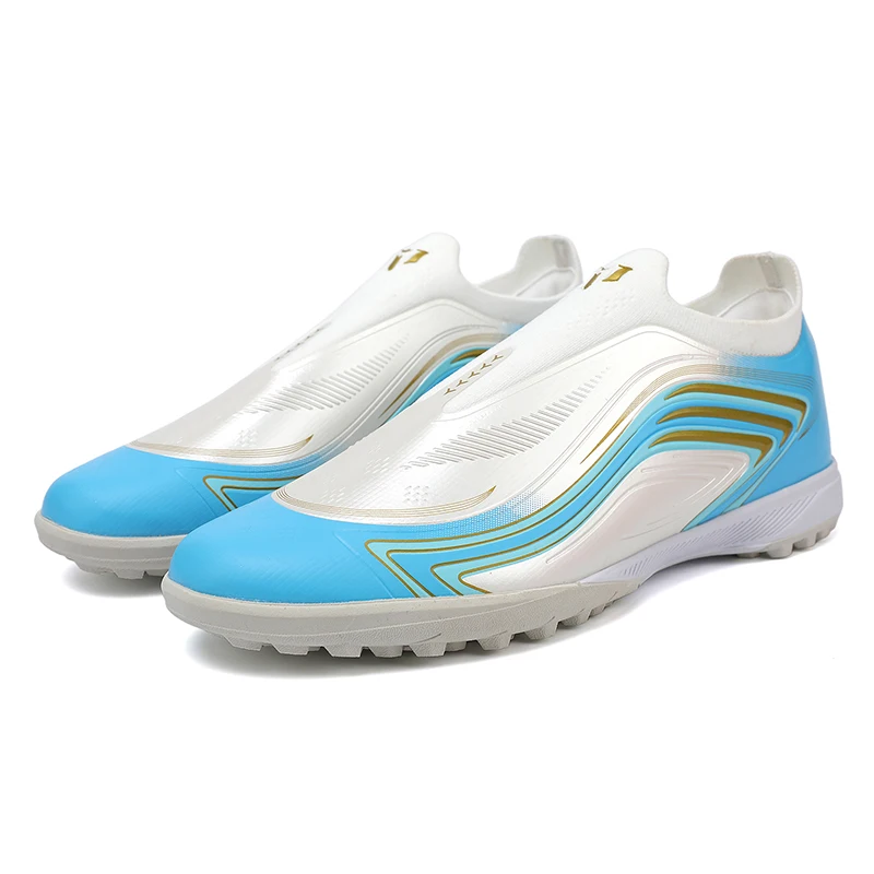 Men Low Top Football Boots TF AG Soccer Cleats Ultralight Breathable Non-slip Outdoor Artificial Grass Training Match Sneakers C