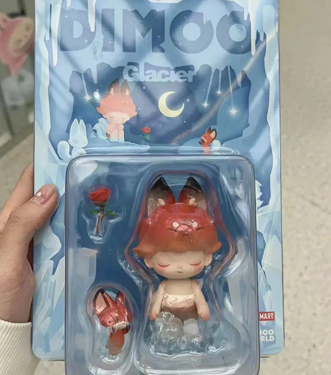 

POP MART Dimoo Glacier Elevator Limit Cute 8.8cm Pvc Kawaii Doll Action Figure Toy Surprise Birthdat Model Toys Mystery Box