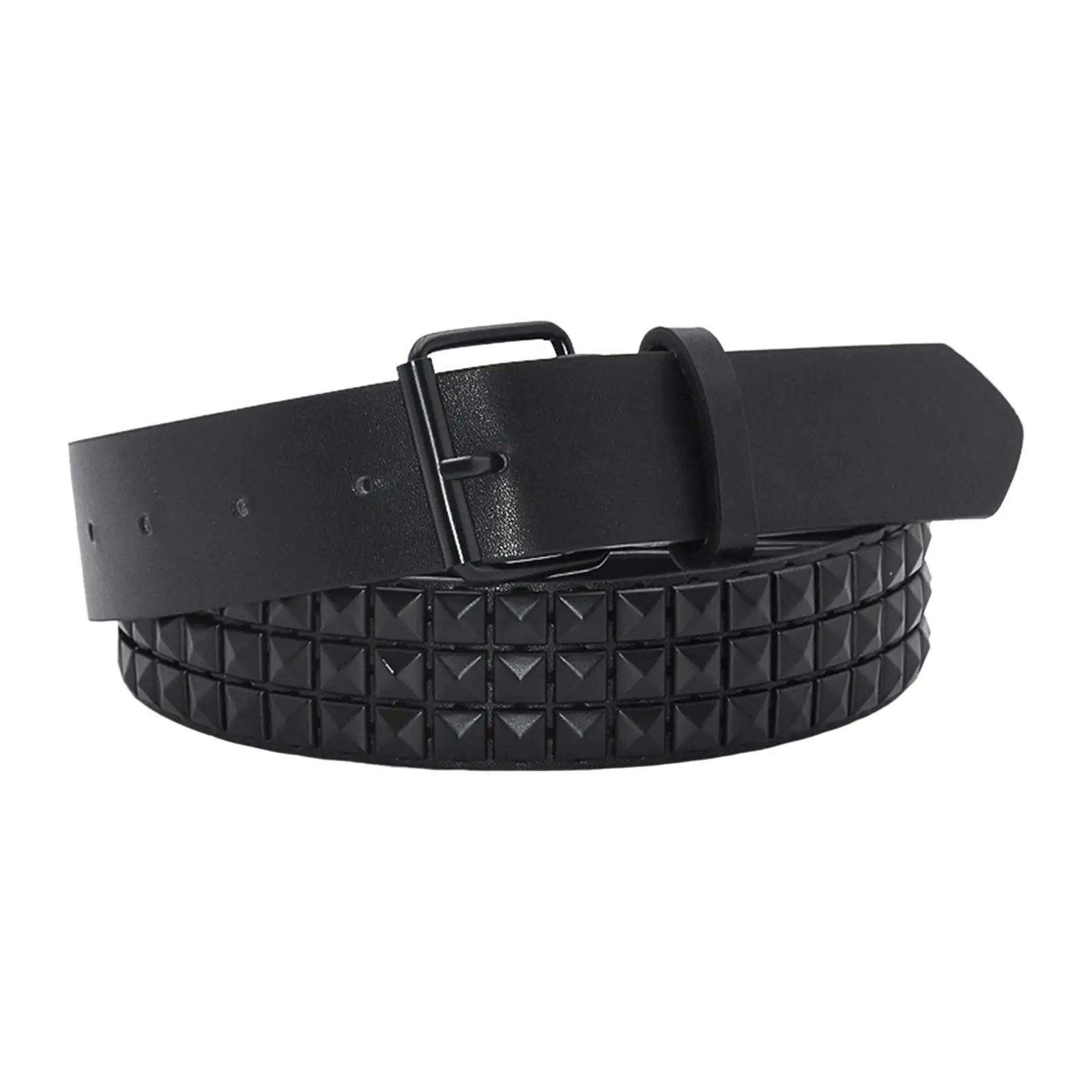 Fashion Rivet Belt Men Women\'s Studded Belt Punk Rock With Pin Buckle Belt Waistband