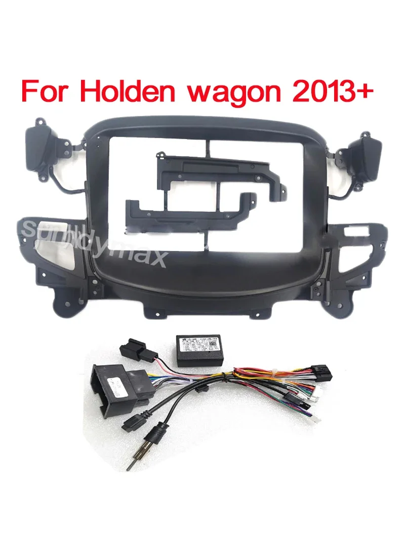 Car Radio Fascia Frame For holden wagon 2013 + 9 inch 2DIN Stereo Panel Harness Wiring Power Cord Cable Canbus
