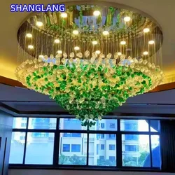 Crystal Stone Ceiling Chandelier Lighting Modern Stair Long LED Pendant Lamp for Room Home Decor Suspension Luminaire Hanglamp