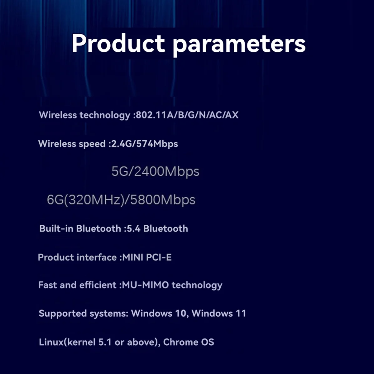 

New 3C-BE200 WiFi 7 Mini PCI-E WiFi Card BE200HMW 8774Mbps 2.4G/5G/6Ghz for Bluetooth 5.4 802.11BE Wireless Network Adapter