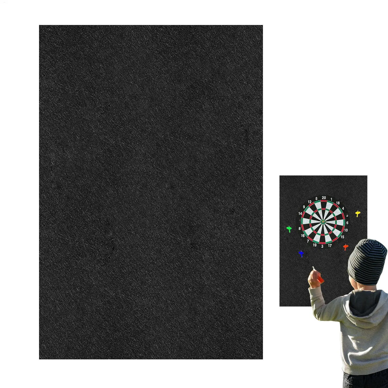Dart Board Wall Protector Felt Wall Tiles Dart Board Protector Large Backer Board with Professional Design for Offices Outdoor