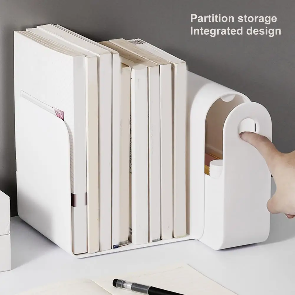 Home Multifunctional Desk Book Organizer Student Bookshelf Baffles Bookshelves With Drawers Office Bookends Data Storage Rack