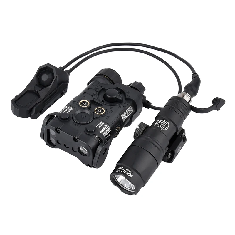 Tactical Nylon NGAL Red/Green/Blue Laser with Metal SF M300A/M600C Strong Light Flashlight Loading Hunting Airgu