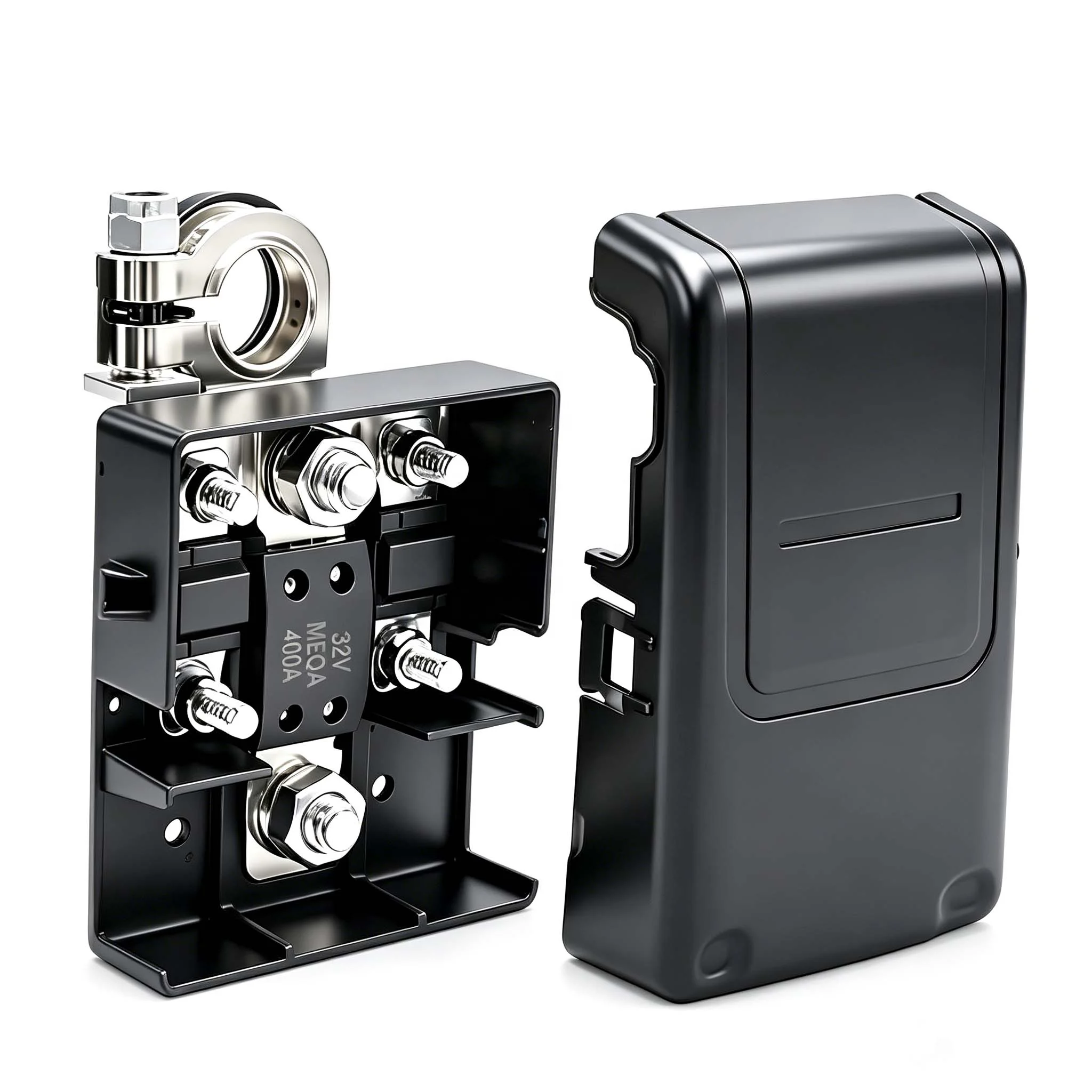 32V 400A Car Battery Distribution Terminal Quick Release Fused Clamps Connector for 4WDs Car Caravans with Cover
