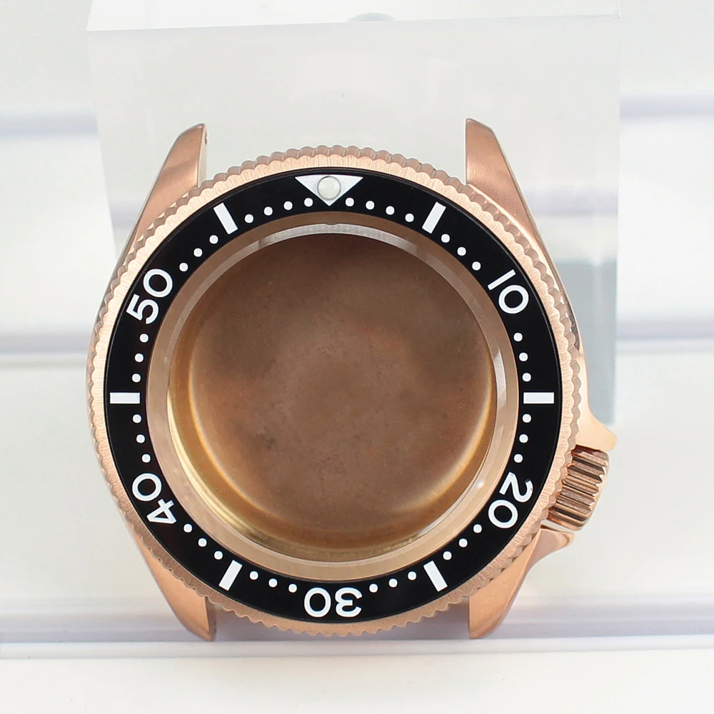 ارتفع الذهب 38 مللي متر NH35 ساعة حافظة الياقوت الكريستال ل Seiko NH35 NH36 4R35 4R36 حركات تعديل Skx ساعة أجزاء السيراميك الحافة #1