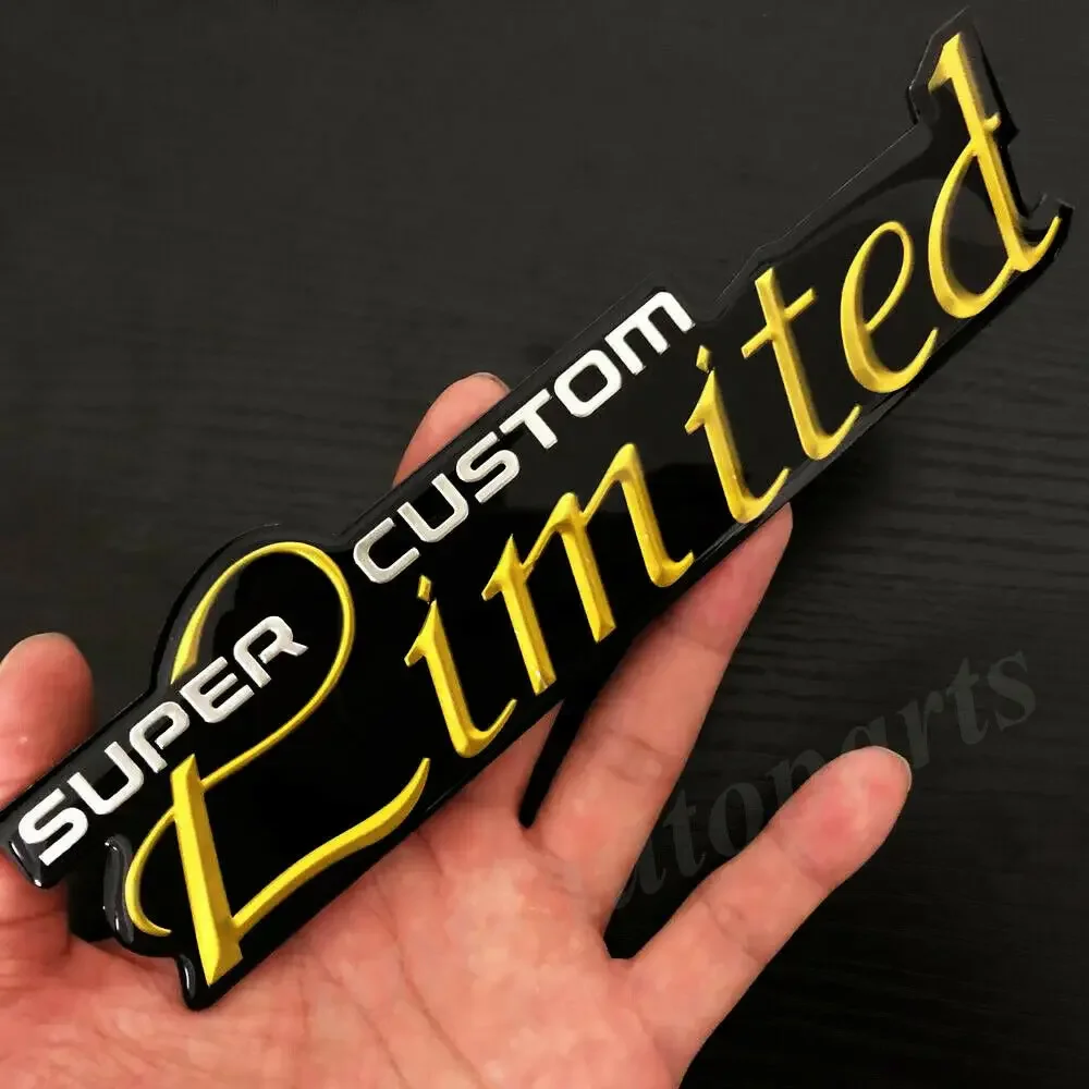 Limited Super Custom Car Fender Emblem Trunk Rear Sport Badge Decal Sticker