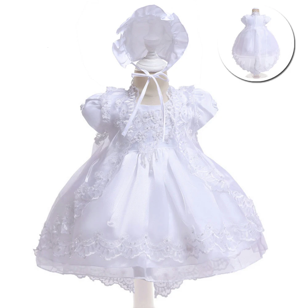 

First Birthday Celebration Dress Lace Princess Gowns Flower Children's Dress Cute Skirt Suitable For Little Babies